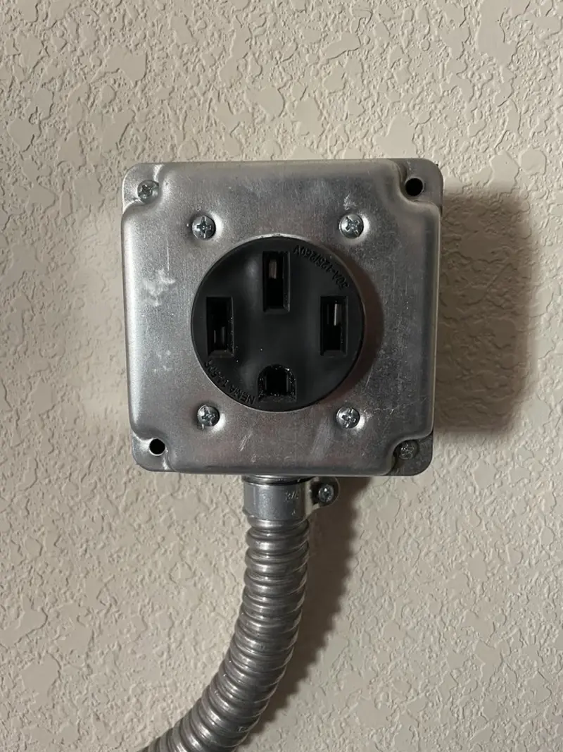 NEMA 14-50 outlet installed for Smart Home Electrical in Keizer